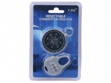 Combination Resettable Padlock Coded Lock with Compass